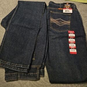 Wrangler FR jeans Size 17/34 Fit Like 16 Long
